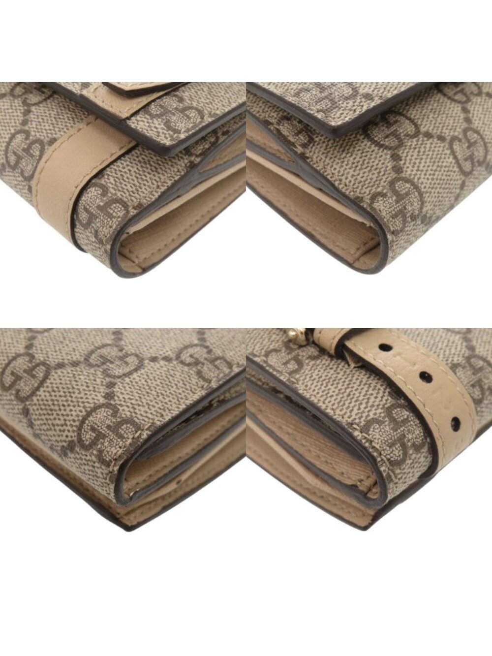 Gucci Nice GG Supreme Leather Beige Wallet - Picture 4 of 10